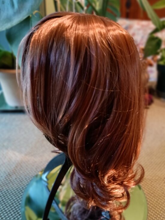 Medium Auburn Wig Synthetic main image 4